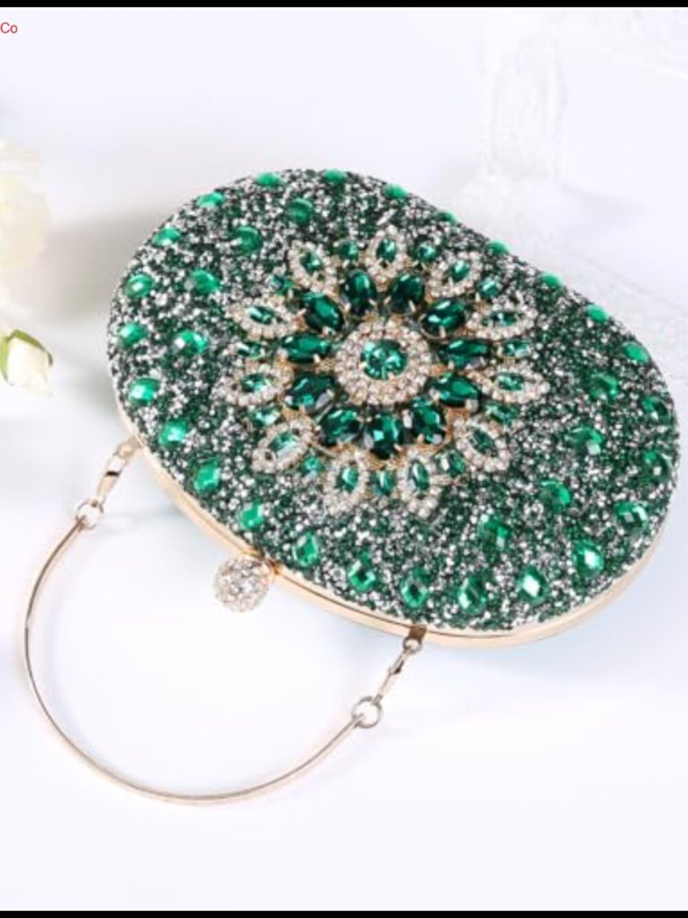 Rhinestone Clutch Evening Bag Sparkly Crystal Party Purse - Picture 4 of 6
